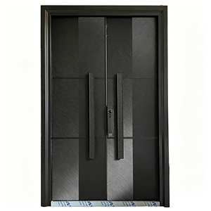 ประตูอลูมิเนียมอัลลอยด์โพลิเมอร์กันเสียงแบบหรูหราทันสมัย ประตูทางเข้าภายในบ้านและวิลล่า แข็งแรงทนทาน ลดเสียงรบกวน - Product Image 1