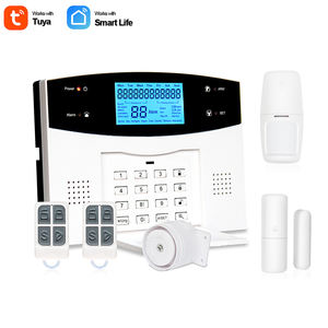 Tuya alarma antirrobo Wifi + GSM + PSTN 3 en 1 sistema de alarma con teclado y llamada telefónica Smart Home Security - Product Image 1