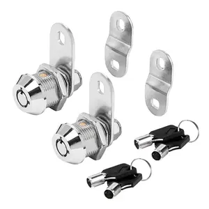 1-1/8 ''satin Nickel kết thúc Kẽm hợp kim cam ổ khóa keyed giống nhau tủ & hộp công cụ khóa với các phím cho Cửa Ngăn kéo & bàn sử dụng - Product Image 1
