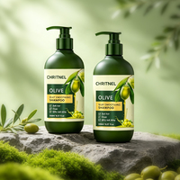 Shampooing Soyeux à l'Olive Marque Blanche, Extrait de Fruit d'Olive et Glycérol, Nourrit et Lisse les Cheveux, Traitement Capillaire Brillant