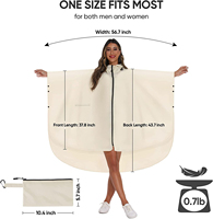WOQI imperméable en Polyester de haute qualité pour homme, Poncho de pluie léger d'extérieur