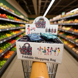 Foldable Shopping Bag Compact Reusable Eco-Friendly Carry All Storage Bag For Grocery And Daily Use - Product Image 2