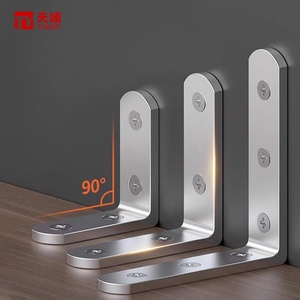 Stainless Steel 90 Degree Right Angle Triangle Support <b>Hardware</b> Tripod Laminated Connector for Kitchen Dining Workshop Hotel - Product Image 4