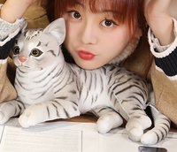 Simulation Mignon Jouet En Peluche Chat Paresseux Réaliste Chat Réaliste Jouet En Peluche Chat Animal En Peluche