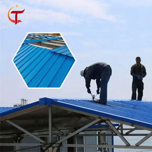 Китайское производство, высококачественный оцинкованный стальной лист с полимерным покрытием (ППГИ) толщиной 0,5 мм, профилированный, для кровли - Product Image 5