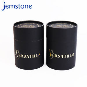 Recycled Cosmetic Bottles Customized Size Gold Foil Embossed Custom Logo Design Four-Color Printing UV Paper Tube - Product Image 2