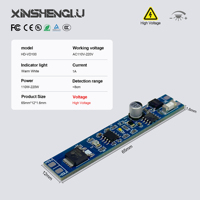 Module de capteur tactile AC110V/220V DC110V/220V pour bande LED, capteur intelligent pour armoires, distance de détection 8 cm