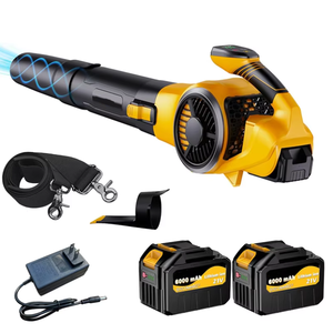 Soplador de Aire Industrial Inalámbrico de 21V con Motor sin Escobillas, Batería de Litio, Alta Potencia, Soplador de Hojas, Soplador de <span class=keywords><strong>Nieve</strong></span>, Limpiador de Polvo, Portátil - Product Image 1