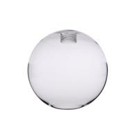 Abat-jour en verre transparent, verre borosilicate 3.3, globe en verre transparent avec embout à vis G9 pour lampe murale, lampe de table