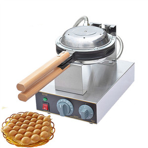 Machine à gaufres bulles commerciale 1400W en acier inoxydable avec revêtement antiadhésif pour gaufres bulles - Product Image 5