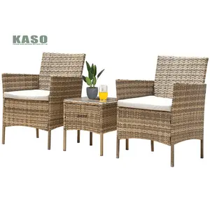 Conjunto de restaurante de jardín al aire libre, 4 sillas, Patio, café, mesa y sillas - Product Image 1