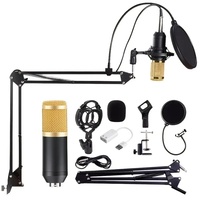 Microphone à condensateur universel filaire BM 800 pour téléphone, ordinateur, podcasting, karaoké, jeux, enregistrement, avec suppression du bruit