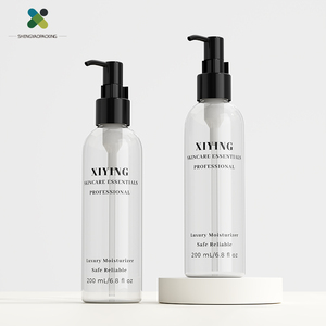 Flacon de lotion en PET mat rechargeable de 200 ml avec pompe verrouillable, design anti-fuite pour émulsion cosmétique, lait corporel, nettoyant visage - Product Image 2