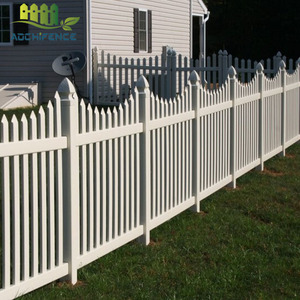 Recinzione a Steccato in PVC Bianco, Facile da Installare, per Cortili - Product Image 1