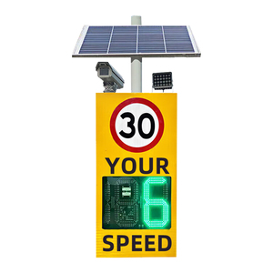 Panneau radar solaire avec caméra pour affichage de la vitesse <span class=keywords><strong>en</strong></span> <span class=keywords><strong>temps</strong></span> <span class=keywords><strong>réel</strong></span> - Affichage de la limite de vitesse de 90 km/h pour la sécurité routière - Product Image 2