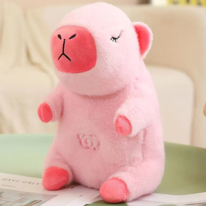 ตุ๊กตาคาปิบาร่า HY ปลอบประโลม ช่วยให้นอนหลับ พร้อมไฟหายใจ 4 ระดับ เสียงเพลง ตุ๊กตาคาปิบาร่าน่ารัก - Product Image 2