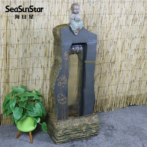 Fuente de Agua Artificial de Resina Estilo Neoclásico Sea Day Star, Decoración de Piso con <span class=keywords><strong>Cascada</strong></span>, Feng Shui para Atraer la Riqueza - Product Image 2