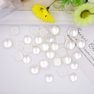 Autocollants pour ongles en résine œil de chat à coins arrondis, perles, décorations pour ongles DIY, lot en vrac - Product Image 3