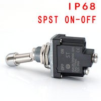 Interrupteur à bascule SPST DPST 15A 250VAC On-off/on-on/on-off-on 3 positions 6 broches, interrupteur momentané DPDT en bakélite, instruments IP68