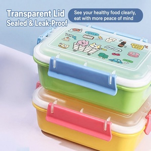Ensemble boîte à lunch et gobelet à eau de dessin animé, adapté aux étudiants, boîte à lunch portable pour micro-ondes et vaisselle - Product Image 5