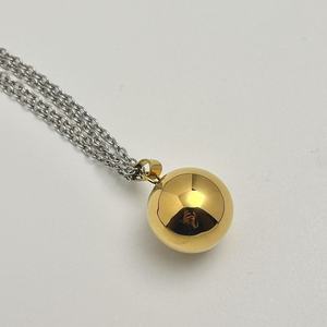 <span class=keywords><strong>Collana</strong></span> con Ciondolo Bola Messicana in Acciaio Inossidabile da 16, 18, 20, 25mm, con Sfere Sonore dell'Armonia per <span class=keywords><strong>la</strong></span> <span class=keywords><strong>Gravidanza</strong></span>, Sfere dei Desideri da Donna - Product Image 2