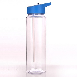 Silverjet Plastic <b>Drinking</b> Water <b>Bottle</b> 700ml With Flip <b>Straw</b> For Sport Outdoor Gym Camping Travel - Product Image 4