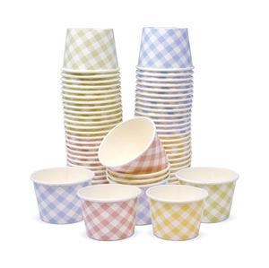 Taza biodegradable Helado 3Oz Taza de helado y cuchara Taza de vidrio de helado del desierto - Product Image 5