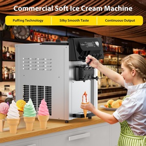PioneerWorks Commercial <b>Ice</b> Maker 5.3/7.4 Gal/Hour LED Display <b>Machine</b> 3 Flavors Soft <b>Ice</b> for Restaurants "soft Serve <b>Ice</b> - Product Image 3