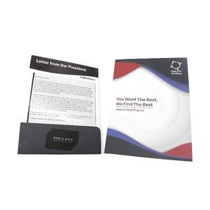 Dossier de présentation de recrutement de personnel exécutif haut de gamme, fente pour cartes raffinée, impression UV, promotion commerciale pour - Product Image 2