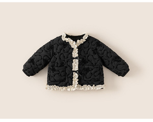 Haute qualité exquise broderie enfants <span class=keywords><strong>manteau</strong></span> hiver bébé doux dentelle épais coton vêtements enfants veste filles vêtements d'extérieur - Product Image 6