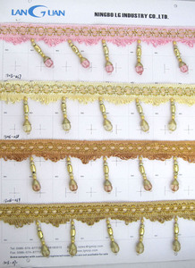 Trung Quốc Nhà cung cấp vẻ đẹp Rèm tua đính cườm tua và Trims - Product Image 3