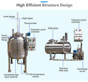 500 <b>Gallon</b> SS <b>Tank</b> Stainless Steel Storage <b>Tanks</b> 500 <b>Gallon</b> Ordinary SS Mixing <b>Tank</b> with Agitator - Product Image 4