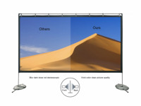 120 "écran de projecteur 16:9 pliable anti-pli projecteur Portable Home cinéma extérieur Support intérieur Projection Double face