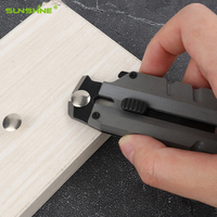 Couteau utilitaire robuste SUNSHINE G10 avec lame rétractable, outil multifonction DIY, couteau de poche avec barre à levier et ouvre-bouteille, équipement EDC