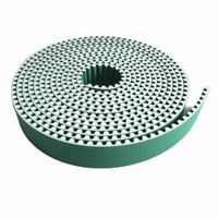 Courroie de distribution en polyuréthane à extrémités ouvertes, recouverte de tissu vert PAZ, 14M-56-8820-NFT-NFB
