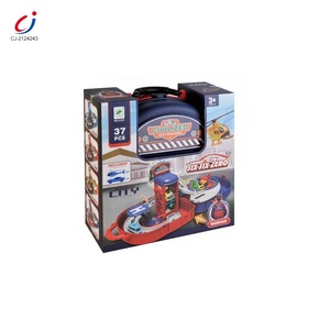 Juguete Educativo <span class=keywords><strong>de</strong></span> Estacionamiento para Niños, Pista <span class=keywords><strong>de</strong></span> Aleación para Armar, Juguete <span class=keywords><strong>de</strong></span> Estacionamiento con Elevador Giratorio y Mochila - Product Image 6