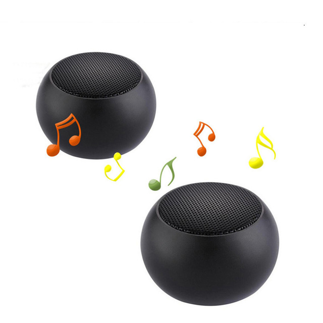 Metal Mini Wireless Bluetooth Speaker Hifi Portable Music Subwoofer Super Bass Stereo Column Mobile Phone Computer Music Player