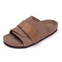 Sabots Confortables en Daim pour Hommes et Femmes avec Semelle Intérieure en Liège, Dessus en Cuir, Chaussons, Sandales de Sport, Chaussures de Sport d'Extérieur, Design Personnalisé