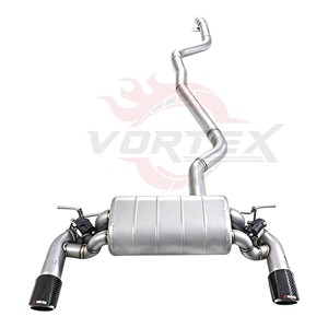 Échappement Valvetronic en acier inoxydable Vortex pour BMW F22 218i 220i 2014-2024, embouts en carbone Catback - Product Image 1