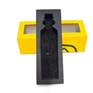 Sang trọng cứng nhắc từ hộp quà tặng bao bì với EVA bọt chèn biểu tượng tùy chỉnh chai rượu vang vận chuyển trọn gói cho đồ uống nước giải khát - Product Image 4