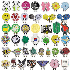 帽子クリップ磁気ゴルフボールマーカーキャップ用カスタムメタルハードソフトエナメルゴルフボールマーカー - Product Image 5