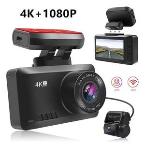 4K 1080P Enregistrement Wifi Smart Car <span class=keywords><strong>Dash</strong></span> <span class=keywords><strong>Cam</strong></span> 2.45 pouces DVR Dashboard Camera Noir Vehicle Box Night Vision - Product Image 3