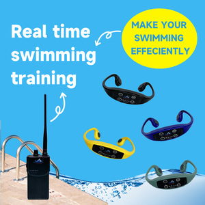 Casque à conduction osseuse pour le sport avec affichage numérique de l'indicateur de batterie pour la natation, le travail et la communication, livré avec un émetteur - Product Image 4