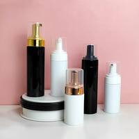 Mat Noir Blanc Givré clair 120ml Nettoyant Visage Liquide Mousse Mousse Pompe Bouteille Noir Mousse Bouteille 150ml Mousse Pompe Bouteille