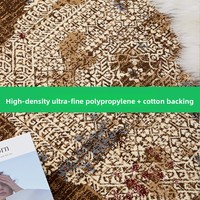 Tapis de style européen pour salon et table basse, sans adhésif, sans formaldéhyde, tapis épaissi pour villas