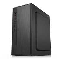 Wholesale Micro ATX PC Case with Side Window Mid Tower Desktop Chassis 2 Cooling Fans SPCC Steel Computer Cabinet