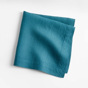 45*45cm Embroidery Wholesale Customized LOGO French Dining <b>Table</b> <b>Cloth</b> 100% Pure Flax <b>Linen</b> Fabric Napkins Wedding Hotel - Product Image 3