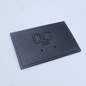 Custom Iron on Embossed Soft Real Genuine <strong>Fake</strong> Leather Clothing Self-Adhesive Hat Tags Jeans Repair Patches in Private <strong>Brand</strong> - Product Image 4