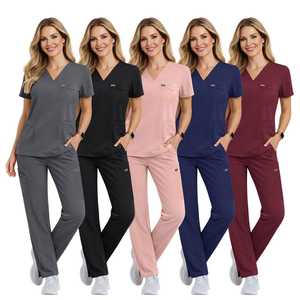 Divisa Medica Personalizzata per Donne, Traspirante, Elasticizzata in 4 Direzioni, Uniforme da Infermiera, Supporto OEM, Set Ospedaliero Premium Durevole - Product Image 3