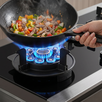 Table de cuisson à gaz encastrable moderne à 3 brûleurs, panneau en verre trempé, plaque supérieure en acier inoxydable, protection anti-extinction de flamme, usage domestique intensif